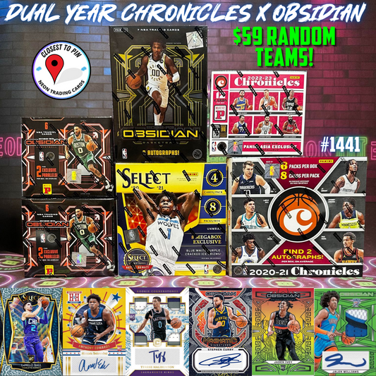 Break 1441 - NBA Dual Year Chronicles x Obsidian 6 Box - $59 Random Teams!