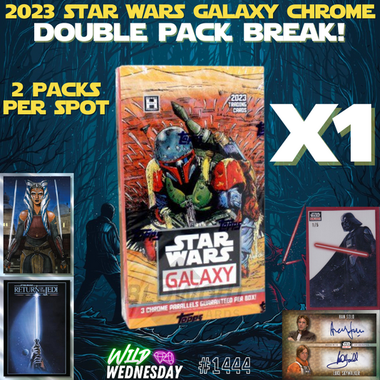 Break 1444 - 2023 Star Wars Galaxy - Random Double Pack Break