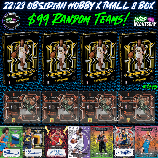 Break 1445 - NBA 22/23 Obsidian Hobby x Asia 8 Box - $99 Random Teams!