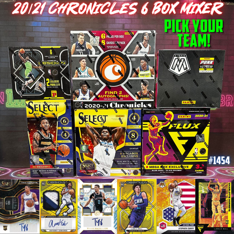 Break 1454 - NBA 20/21 Chronicles x Select 6 Box - Pick Your Team!