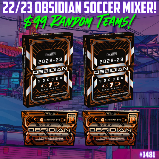 Break 1481 - 22/23 Obsidian Soccer Hobby x Tmall 4 Box - $99 Random Teams!