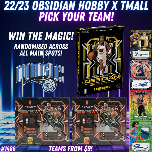 Break 1486 - NBA 22/23 Obsidian Hobby x Tmall 3 Box - Pick Your Team!