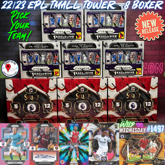 Break 1497 - 22/23 Premier League Tmall Tower - Prizm x Select - 8 Box Pick Your Player / Team