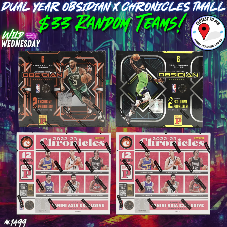 Break 1499 - NBA Dual Year Obsidian x Chronicles 4 Box - $33 Random Teams!