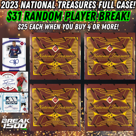 Break 1500 - 2023 National Treasures Soccer FULL CASE - Random Player Break!