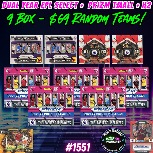 Break 1551 - EPL Dual Year Prizm x Select 9 Box - $69 Random Teams!