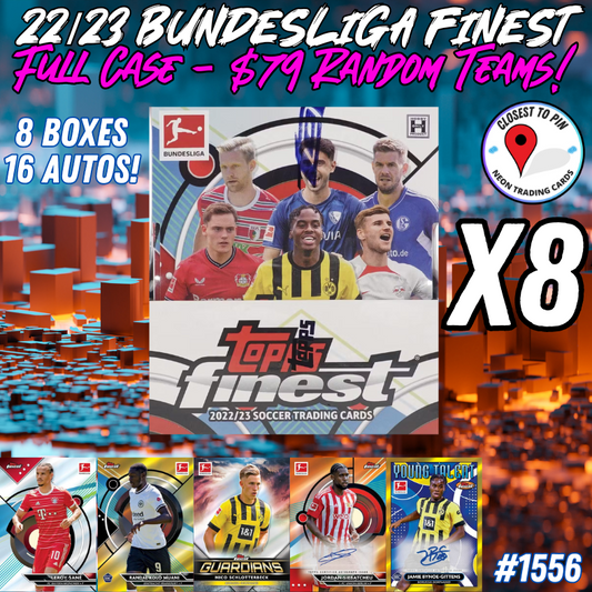 Break 1556 - 22/23 Bundesliga Finest Hobby Full Case - Random Teams - $79 a spot!