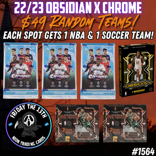 Break 1564 - Multi Sport Chrome Lite x Obsidian NBA 5 Box - $49 Random Teams!