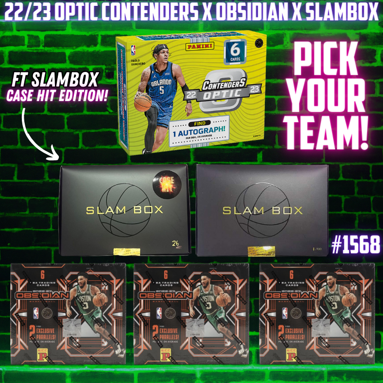 Break 1568 - NBA 22/23 Optic Contenders 6 Box Mixer ft Obsidian + Slambox - Pick Your Team!