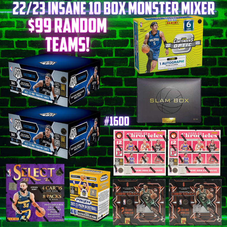 Break 1600 - 22/23 NBA 10 Box Banger - $99 Random Teams!