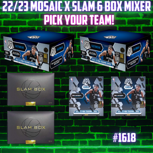 Break 1618 - NBA 22/23 Mosaic x Slam 6 Box Mixer - Pick Your Team!