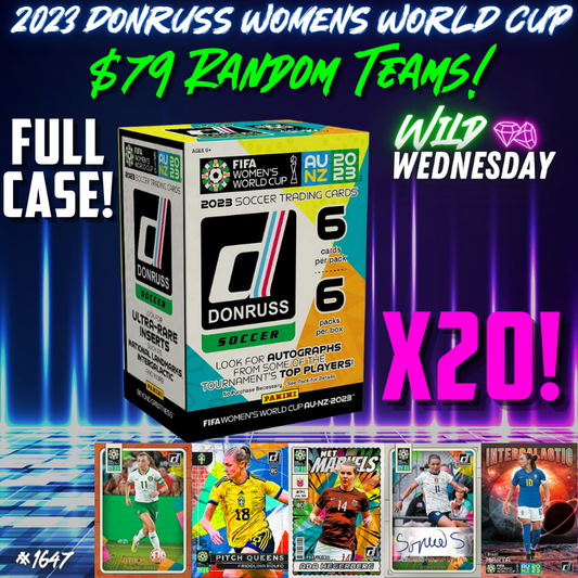 Break 1647 - 2023 Panini Women's World Cup Donruss Retail Blaster - FULL CASE - Random Teams!