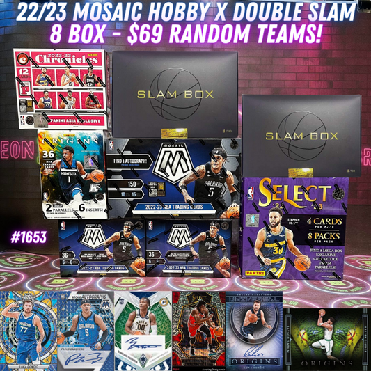 Break 1653 - NBA 22/23 Mosaic Hobby x Double Slam 8 Box - $69 Random Teams!