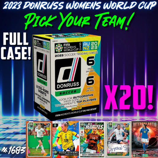 Break 1683 - 2023 Panini Donruss Women's World Cup - Retail Blasters - Full Case - Pick Your Team