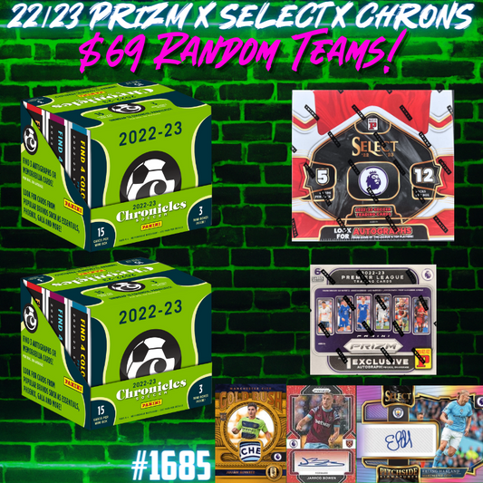 Break 1685 - 22/23 Soccer Chronicles x Prizm x Select Mixer - $69 a spot - RANDOM TEAMS