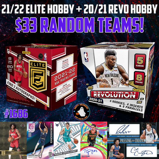 Break 1686 - NBA Dual Year Elite x Revolution Hobby - $33 Random Teams!