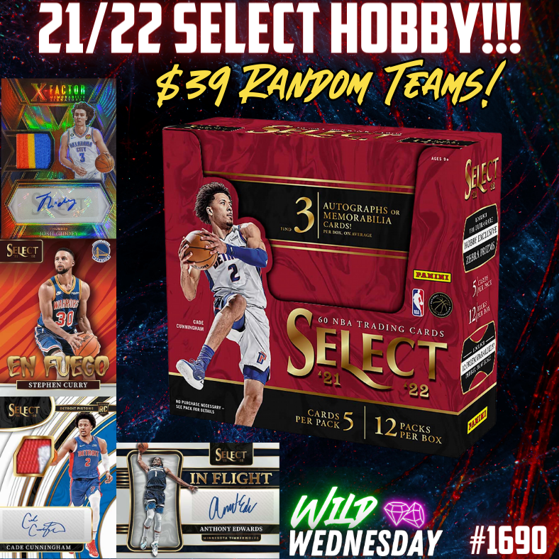 Break 1690 - NBA 21/22 Select HOBBY - $39 Random Teams!