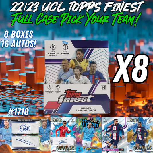 Break 1710 - 22/23 Topps UEFA Finest Full Case - Pick Your Player / Team