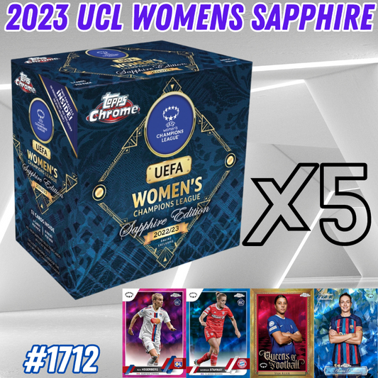 Break 1712 - 22/23 UEFA Womens Sapphire 5 Box - Pick Your Team!