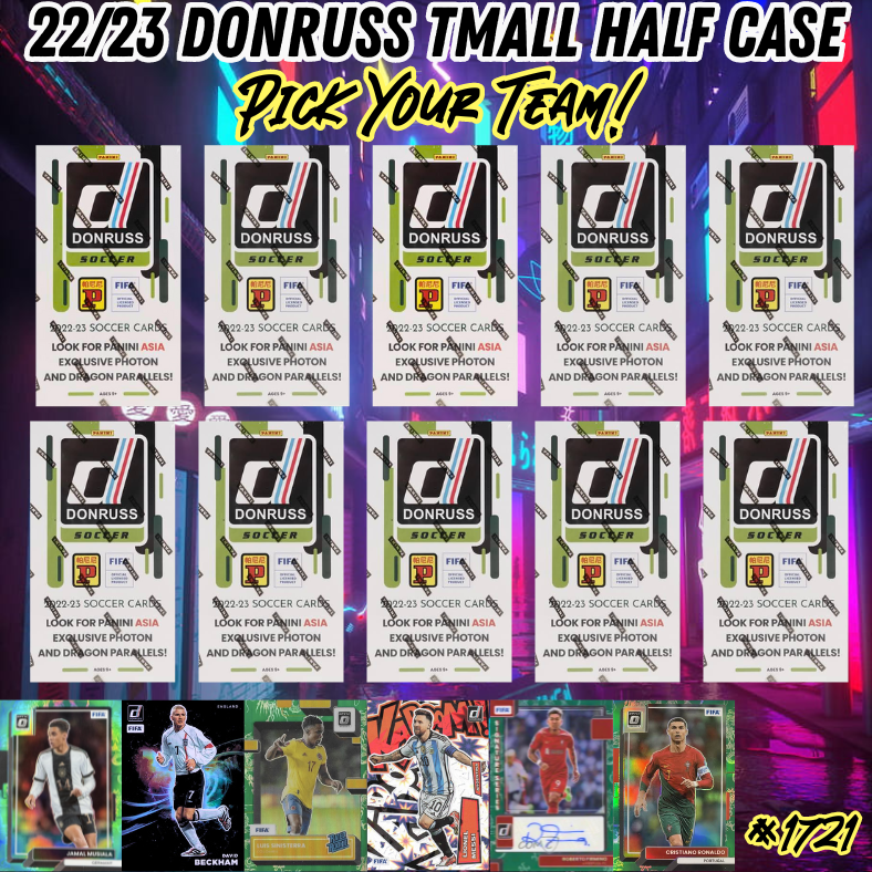 Break 1721 - 22/23 Donruss FIFA Soccer Asia - Half Case - Pick Your Team