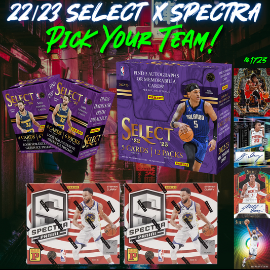 Break 1723 - NBA 22/23 Select Hobby x Sepctra Asia 5 Box - Pick Your Team!