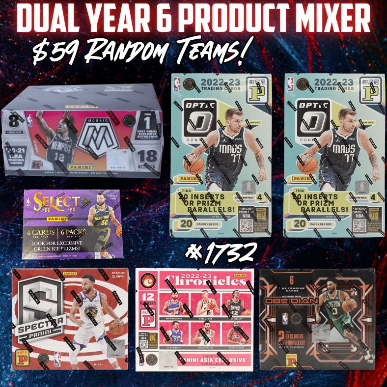 Break 1732 - NBA Dual Year 6 Product Mixer - $59 Random Teams!