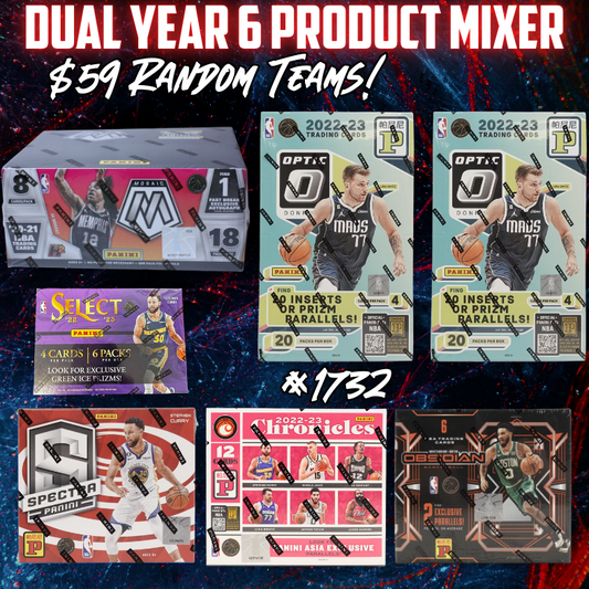 Break 1732 - NBA Dual Year 6 Product Mixer - $59 Random Teams!