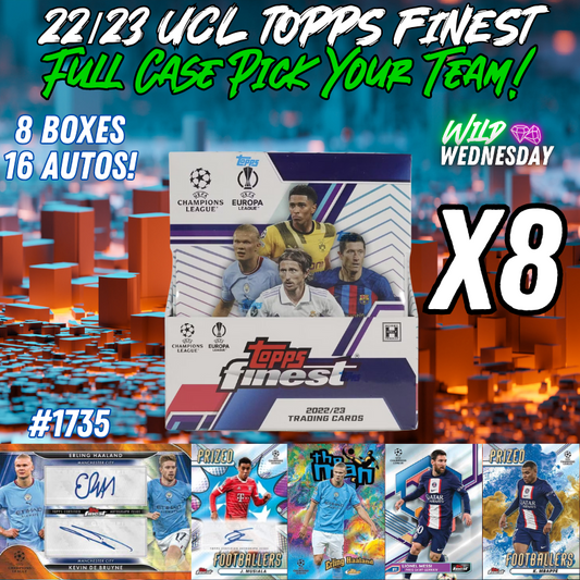 Break 1735 - 22/23 Topps UEFA Finest Full Case - Pick Your Player / Team