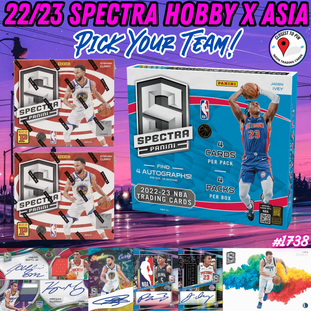 Break 1738 - NBA 22/23 Spectra Hobby x Asia 3 Box - Pick Your Team!