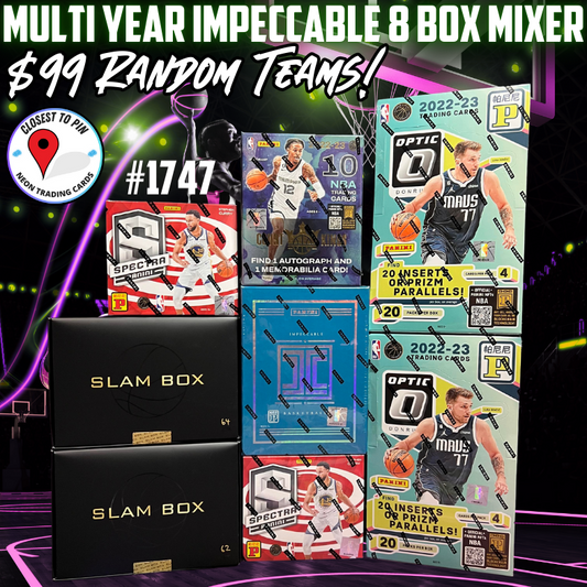 Break 1747 - Multi Year Impeccable 8 Box - $99 Random Teams!