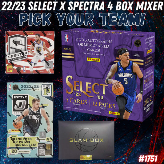 Break 1751 - NBA 22/23 Select x Spectra 4 Box Mixer - Pick Your Team!