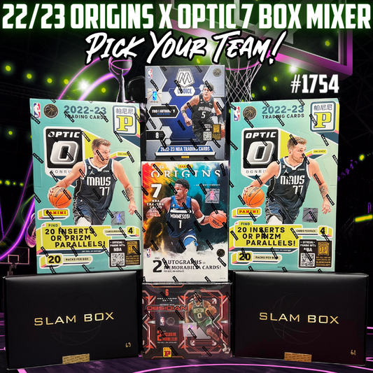 Break 1754 - NBA 22/23 Origins x Optic 7 Box Mixer - Pick Your Team!