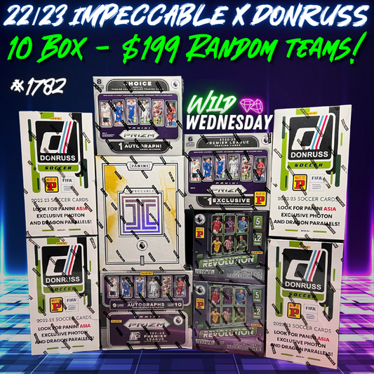 Break 1782 - 22/23 EPIC Impeccable x Donruss 10 Box - Random Teams - $199 a spot!