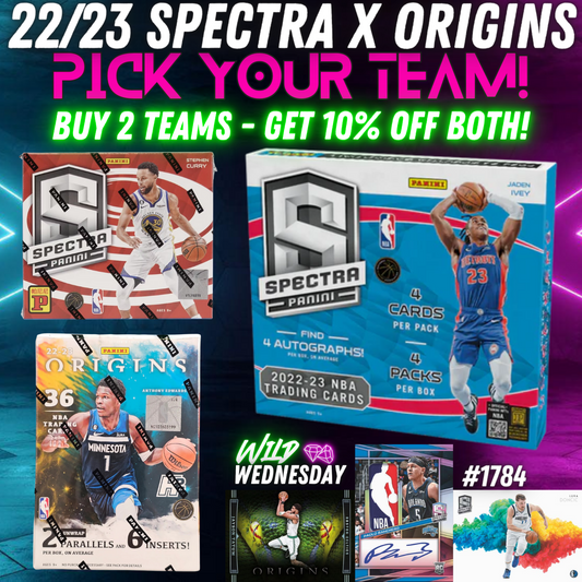 Break 1784 - NBA 22/23 Spectra Hobby x Origins H2 3 Box - Pick Your Team!