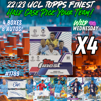 Break 1789 - 22/23 Topps UEFA Finest Half Case - Pick Your Player / Team