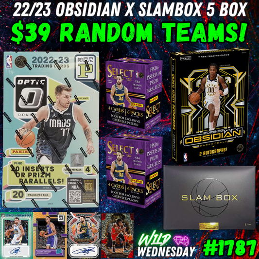 Break 1787 - NBA 22/23 Obsidian x Slam Box 5 Box - $39 Random Teams!