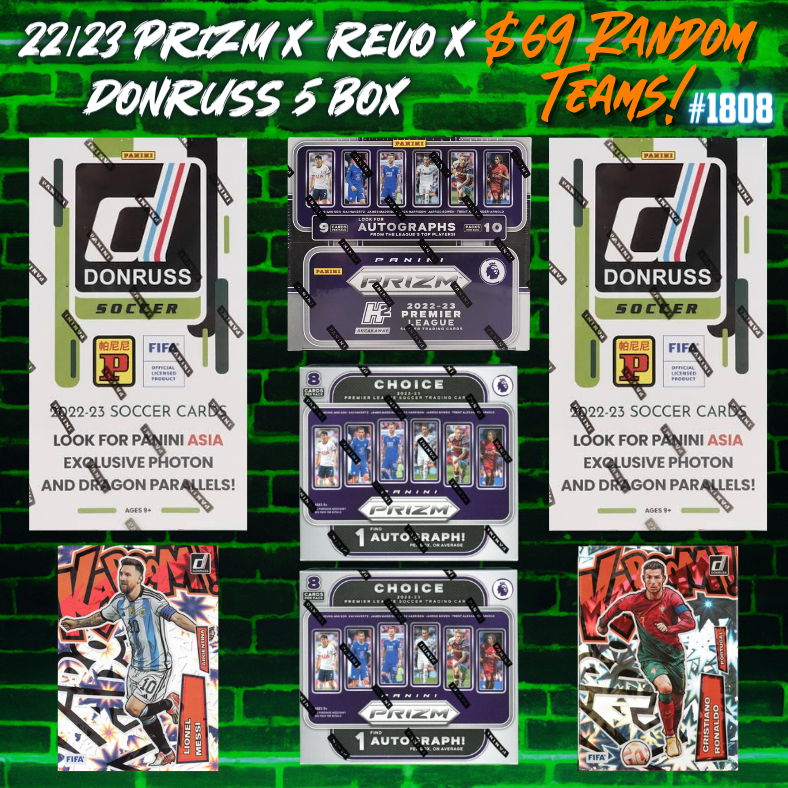 Break 1808 - 22/23 Donruss Asia x EPL Prizm - KABOOM! Hunting Random Teams - $69 a spot!