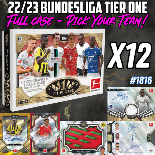 Break 1816 - 22/23 Bundesliga Tier One - Full Case - Pick Your Player / Team!