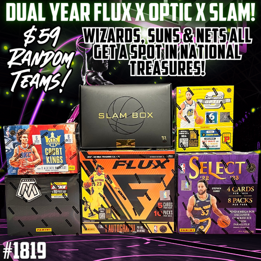 Break 1819 - NBA Dual Year Flux x Optic x Slam - $59 Random Teams!