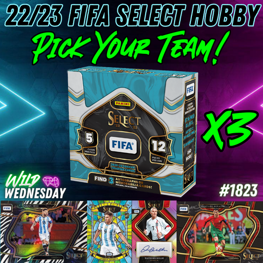 Break 1823 - 22/23 FIFA Select HOBBY - 3 Box - Pick Your Team