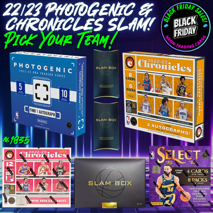 Break 1835 - NEON BLACK FRIDAY - NBA - 22/23 Photogenic & Chronicles Slam - 7 Box Pick Your Team