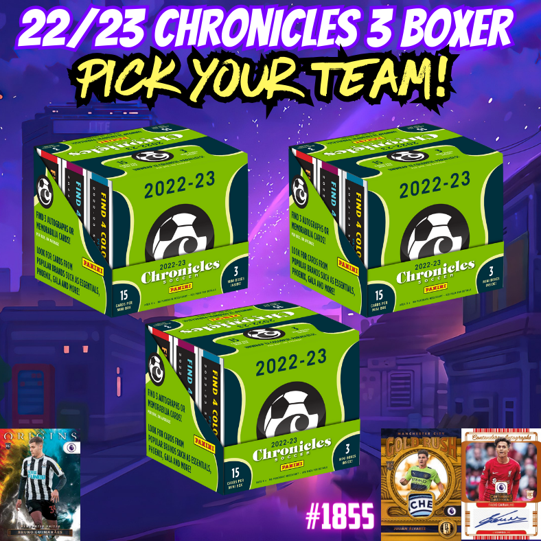 Break 1855 - 22/23 Chronicles Soccer 3 BOX - Pick Your Team!