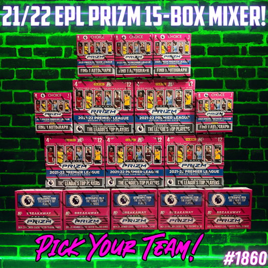 Break 1860 - 21/22 Premier League Prizm Tower - 15 Box Pick Your Player / Team!