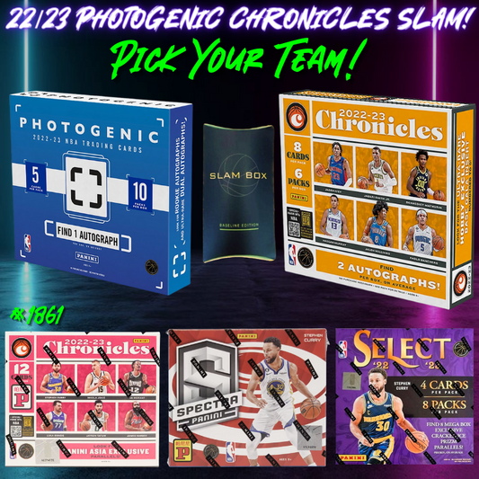 Break 1861 - NBA 22/23 Photogenic x Chronicles x Slam 6 Box - Pick Your Team!