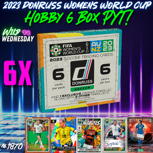 Break 1870 - 2023 Panini Donruss Women's World Cup - Hobby 6 Boxer - Pick Your Team