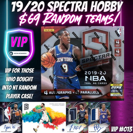 VIP Break  #013 - NBA 19/20 Spectra Hobby - $69 Random Teams!