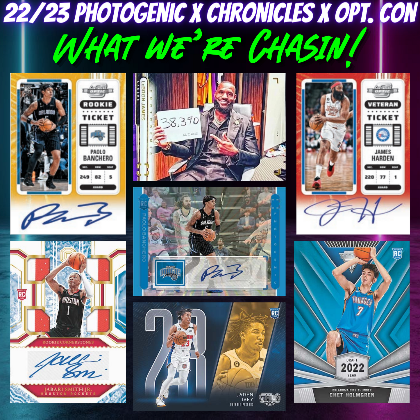 Break 1881 - NBA 22/23 Photogenic x Chronicles x Optic Contenders - Pick Your Team!