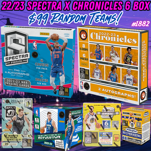 Break 1882 - NBA 22/23 Spectra x Chronicles x Contenders 6 Box - $99 Random Teams!