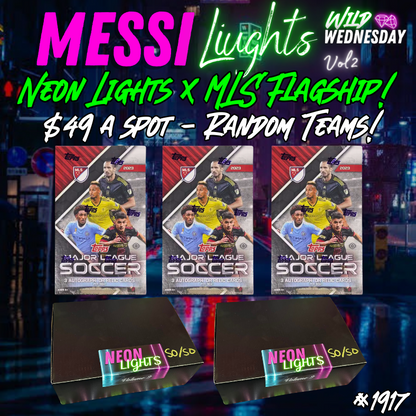 Break 1917 - Messi Lights - Neon Lights Volume 2 x MLS Flagship 5 Box Random!