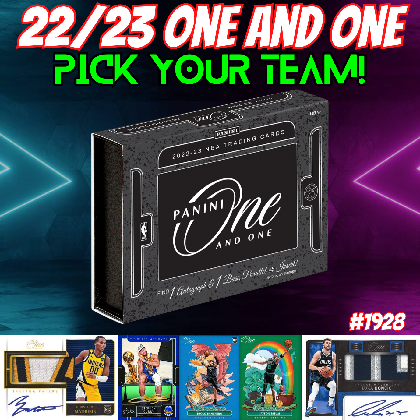 Break 1928 - NBA 22/23 One and One Single Box - Pick Your Team!